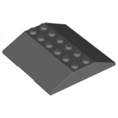 dark bluish gray slope 33 6 x 6 double train roof