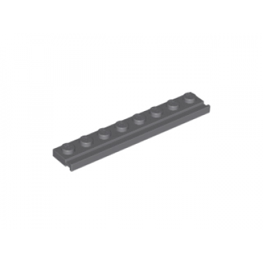 dark bluish gray plate modified 1 x 8 with door rail