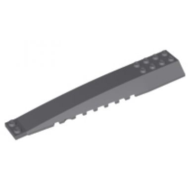 dark bluish gray wedge 16 x 4 triple curved with reinforcements
