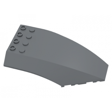dark bluish gray windscreen 10 x 6 x 2 curved