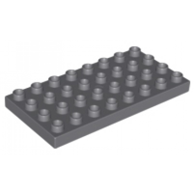 dark bluish gray duplo plate 4 x 8