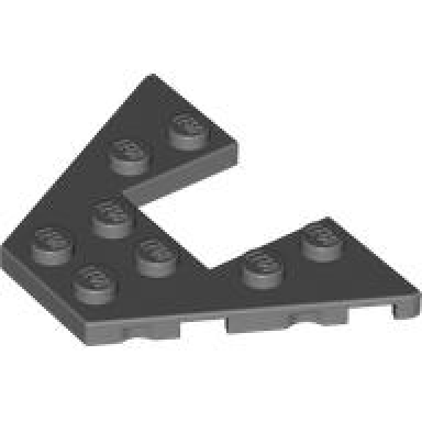 dark bluish gray wedge plate 4 x 6