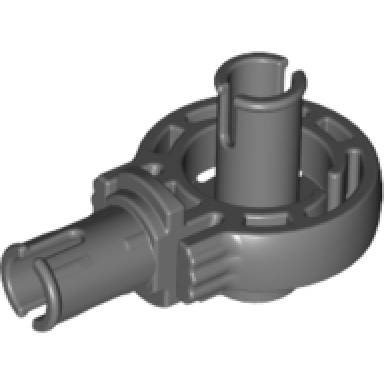 dark bluish gray technic rotation joint ball loop with 2 perpendicular pins with friction