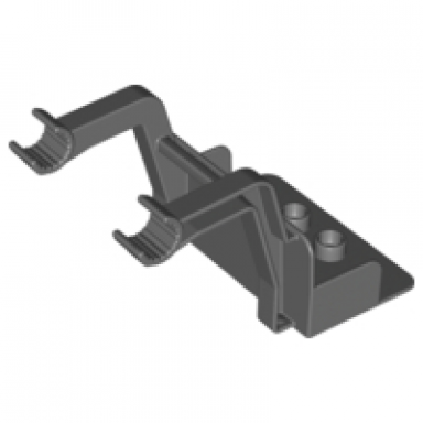 dark bluish gray duplo farm tractor front end loader