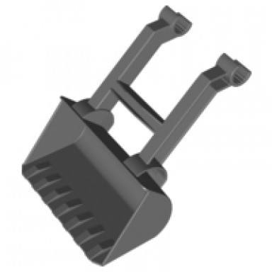 dark bluish gray duplo bulldozer scoop