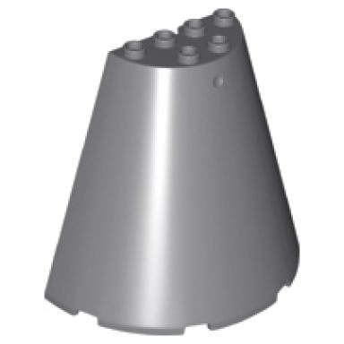 dark bluish gray cone half 8 x 4 x 6