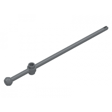 dark bluish gray bar 12l with open stud tow ball and slit boat mast