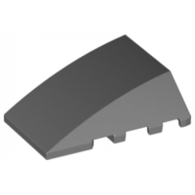 dark bluish gray wedge 4 x 4 triple curved no studs