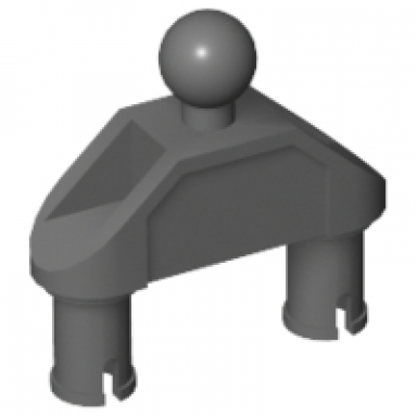 dark bluish gray technic pin double triangle 1 x 3 with tow ball