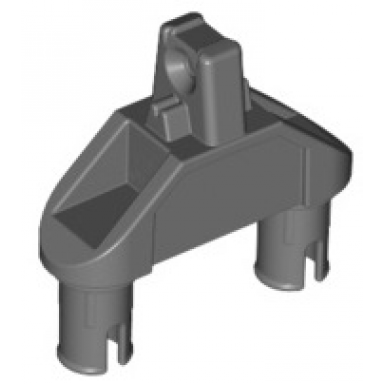 dark bluish gray hinge 1 x 3 with two pins locking 1 finger - round pin holes