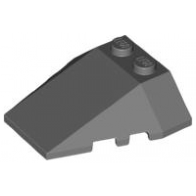dark bluish gray wedge 4 x 4 triple with stud notches