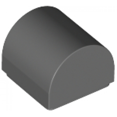 dark bluish gray slope curved 1 x 1 x 2 3 double