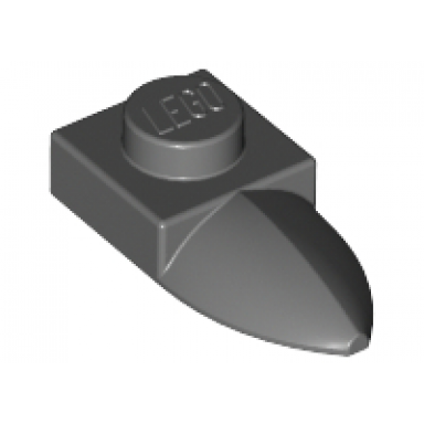 dark bluish gray plate modified 1 x 1 with tooth horizontal