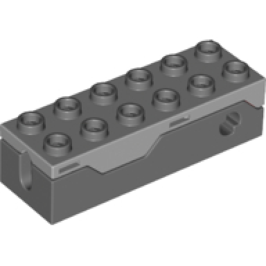 dark bluish gray projectile launcher large spring shooter with light bluish gray top