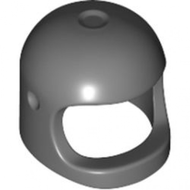dark bluish gray minifigure headgear helmet space town with thick chin strap - with visor dimples reissue with top dimple