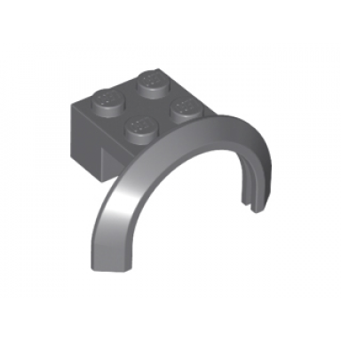 dark bluish gray vehicle mudguard 4 x 2 1 2 x 1 2 3 with arch round