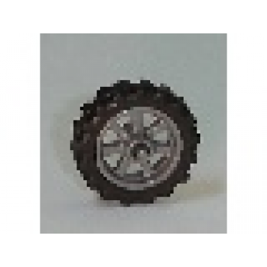 dark bluish gray wheel 15mm d x 6mm city motorcycle with black tire 21mm d x 6mm city motorcycle 50862 50861