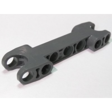 dark bluish gray technic axle and pin connector 2 x 7 with 2 ball joint sockets rounded ends