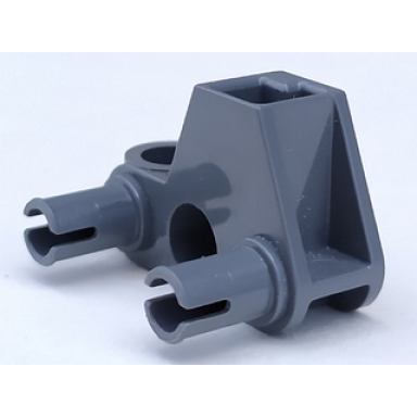 dark bluish gray bionicle rhotuka connector block 1 x 3 x 2 with 2 pins and axle hole