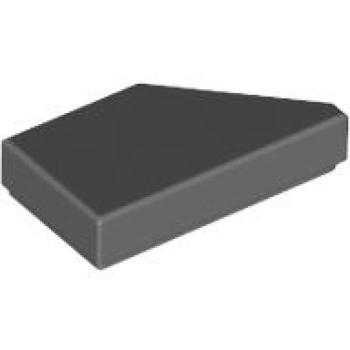dark bluish gray tile modified 1 x 2 wedge left