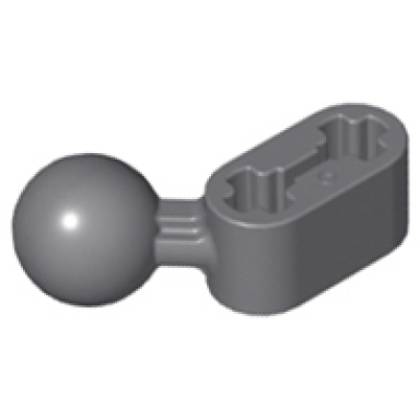 dark bluish gray technic liftarm modified ball joint angled 1 x 2