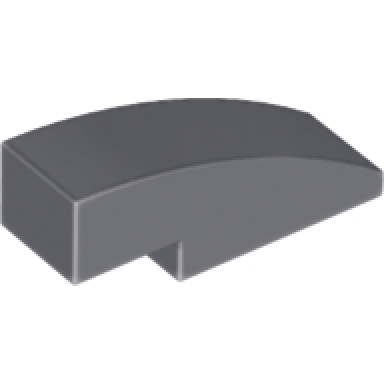 dark bluish gray slope curved 3 x 1