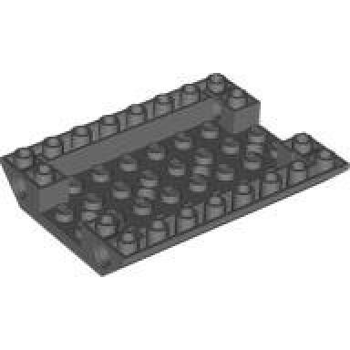dark bluish gray slope inverted 45 6 x 8 double with 4 holes and 4 pin holes