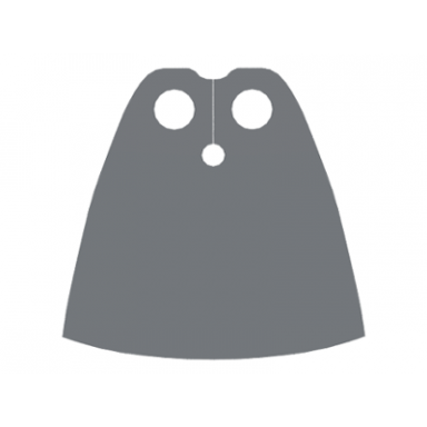 dark bluish gray minifigure cape cloth standard - traditional starched fabric - 4.0cm height