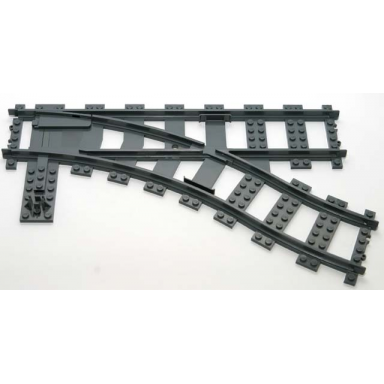 dark bluish gray train track plastic rc trains switch point right