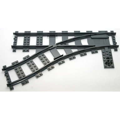 dark bluish gray train track plastic rc trains switch point left