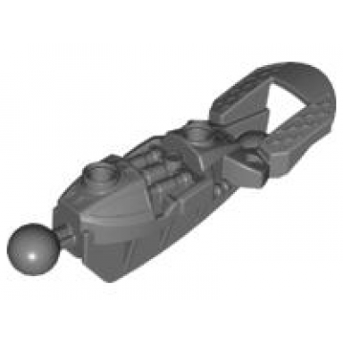 dark bluish gray bionicle toa inika leg lower section