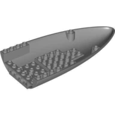 dark bluish gray aircraft fuselage forward bottom curved 8 x 16