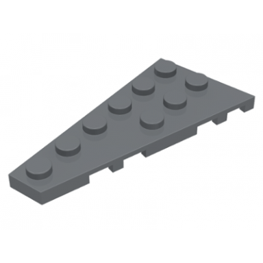 dark bluish gray wedge plate 6 x 3 left