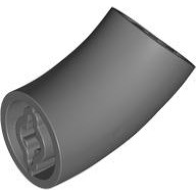 dark bluish gray brick round 2 x 2 d 45 degrees elbow 27.7mm standing height