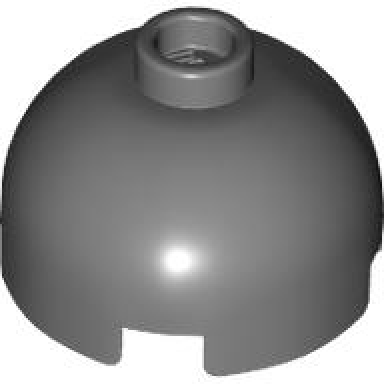 dark bluish gray brick round 2 x 2 dome top