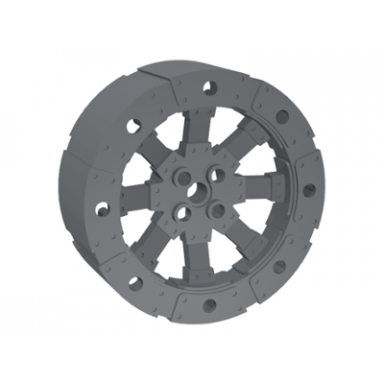 dark bluish gray wheel wagon viking with 12 holes 55mm d.