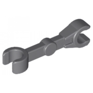 dark bluish gray arm mechanical straight with clips at 90 degrees vertical grip