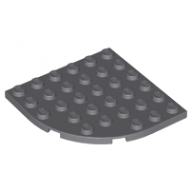 dark bluish gray plate round corner 6 x 6