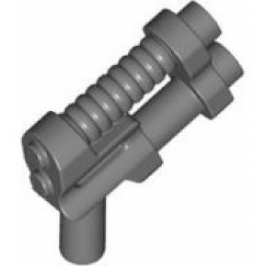 dark bluish gray minifigure weapon gun two barrel pistol - 8-rib top barrel