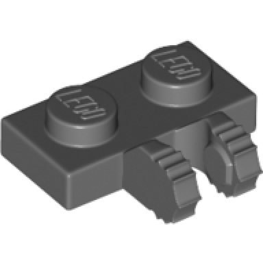 dark bluish gray hinge plate 1 x 2 locking with 2 fingers on side