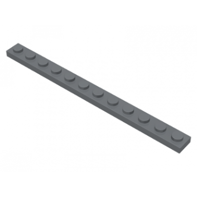 dark bluish gray plate 1 x 12