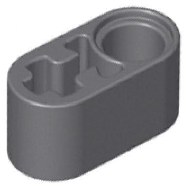 dark bluish gray technic liftarm thick 1 x 2 - axle hole