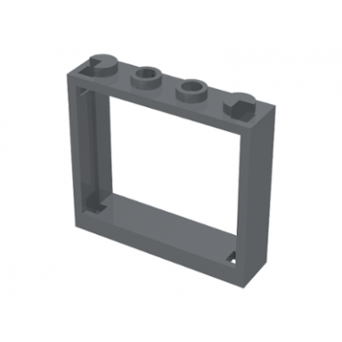 dark bluish gray window 1 x 4 x 3 - no shutter tabs