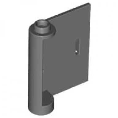 dark bluish gray door 1 x 3 x 3 right - open between top and bottom hinge