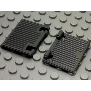 dark bluish gray shutter for window 1 x 2 x 3 with hinges