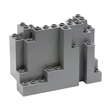 dark bluish gray rock panel 4 x 10 x 6 rectangular burp