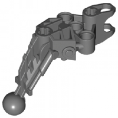 dark bluish gray bionicle arm leg upper section solek