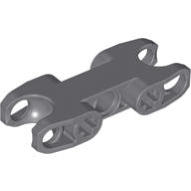 dark bluish gray technic axle and pin connector 2 x 5 with 2 ball joint sockets closed sides undetermined type