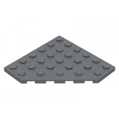 dark bluish gray wedge plate 6 x 6 cut corner