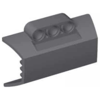 dark bluish gray technic panel engine block half side intake